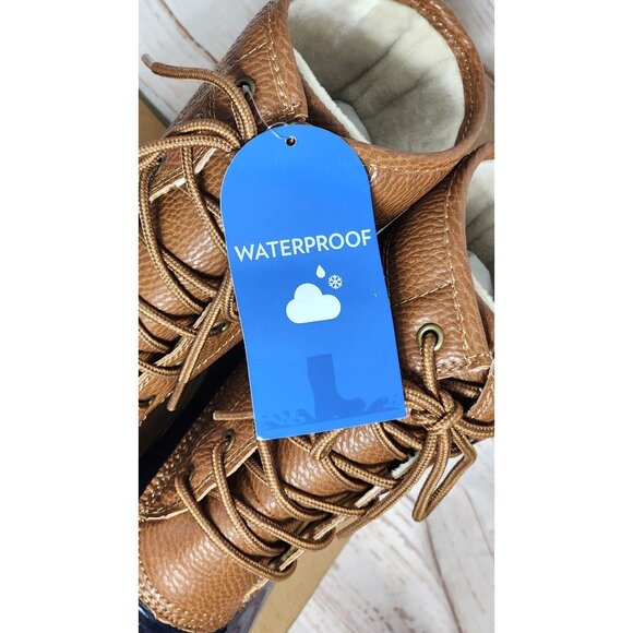 JBU by Jambu Maplewood Waterproof Navy Tan Women’s Boots 7.5M Fall 2022 Comfort - Picture 10 of 12